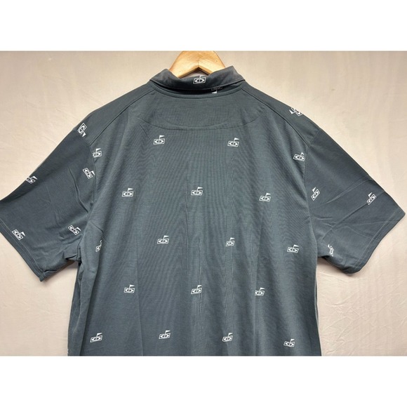 Oakley Golf Flag Polo Shirt Men's Dark Slate Moisture Wicking Performance XL NWT - Picture 5 of 9